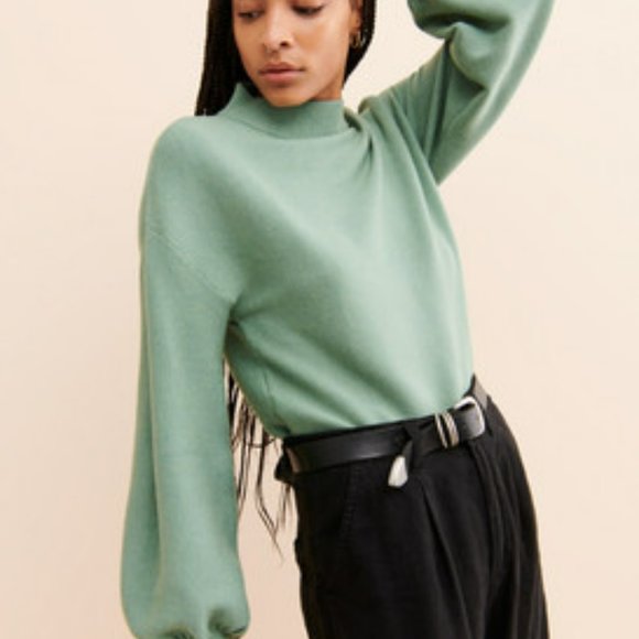 ModCloth 4x Sage Green Sweater - Picture 1 of 6